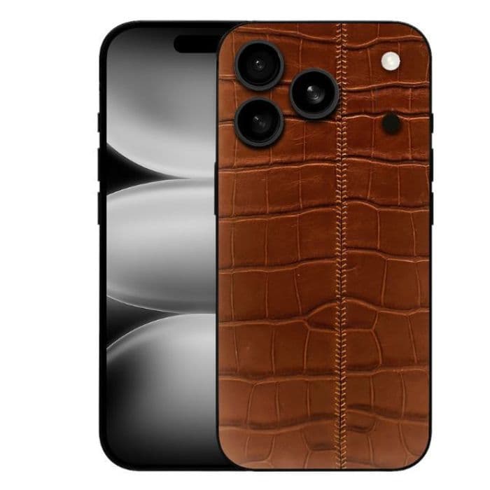 Customized Apple iPhone 17 Pro Max  (UAE Dual eSIM), 6.9 Inch, 256GB, 12GB, Alligator Brown - 1