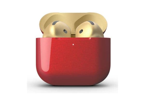 Merlin Craft Customized Apple Airpods 4 ANC Combo Red Gold - 1