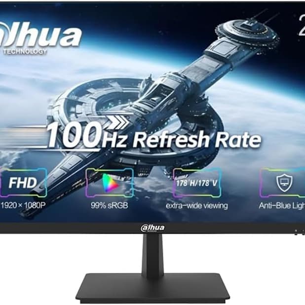 Dahua 27-Inch VA Full HD 1080p 100Hz Borderless Monitor With HDMI, VGA, (LM27-A200F) - 1