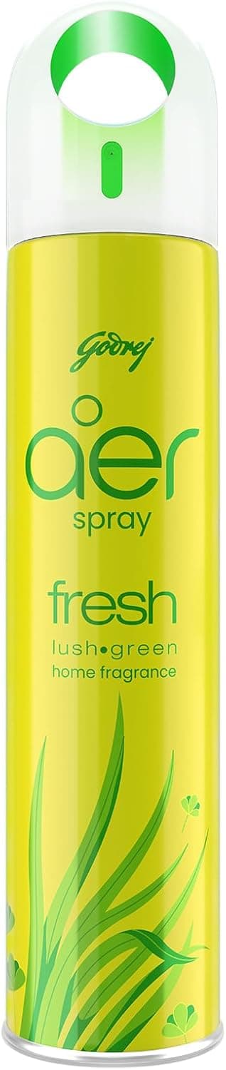 Godrej Aer Spray, Home And Office Air Freshener - Fresh Lush Green (300 Ml) - 1