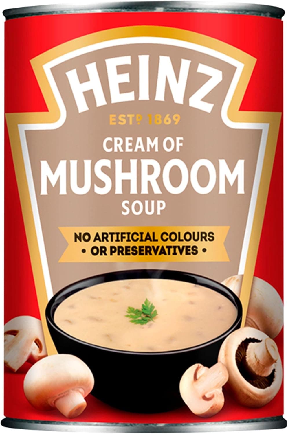 HEINZ SOUP CREAM MUSHROOM 400GM - 1