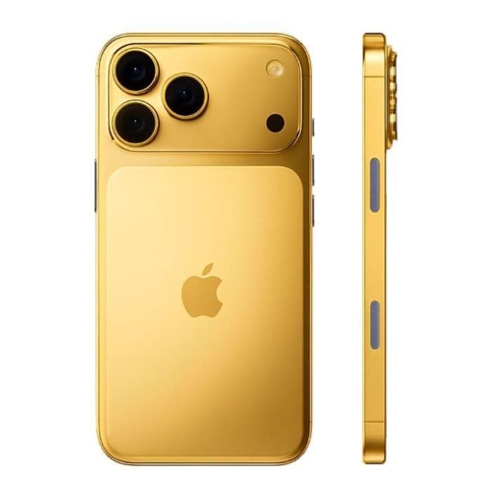 Customized Apple iPhone 17 Pro Max  (UAE Dual eSIM), 6.9 Inch, 256GB, 12GB, 24K Gold - 1