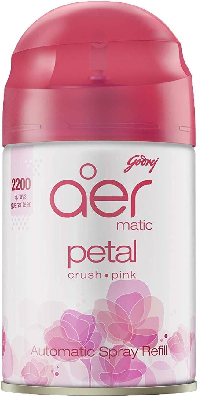 Godrej Aer Matic, Automatic Air Freshener Refill Pack - Petal Crush Pink (225 ml), Fghkarpox010 - 1