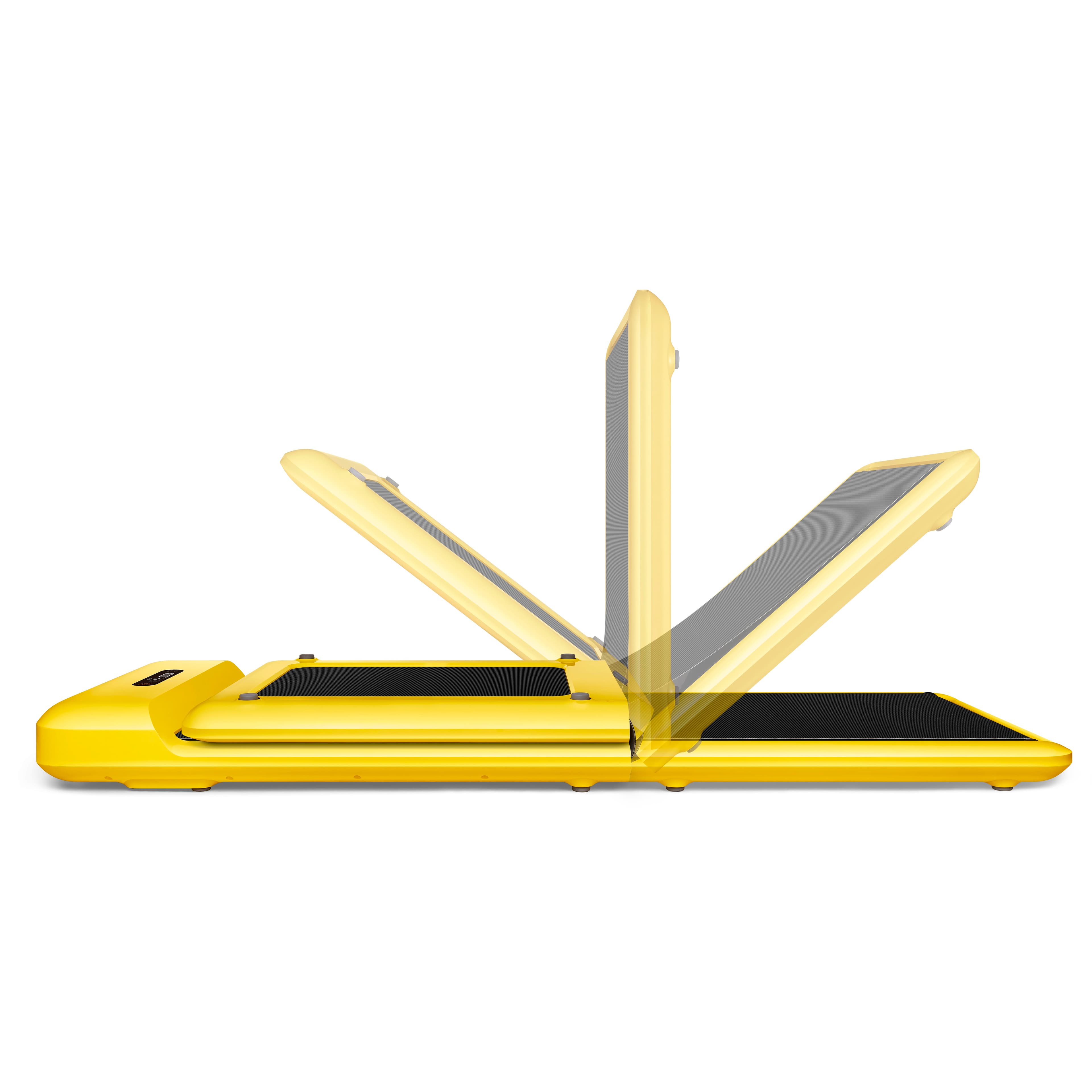 Kingsmith Smart Foldable Walking Pad C2 with max. speed 6km/h, with 1HP brushless motor Yellow Color - 1