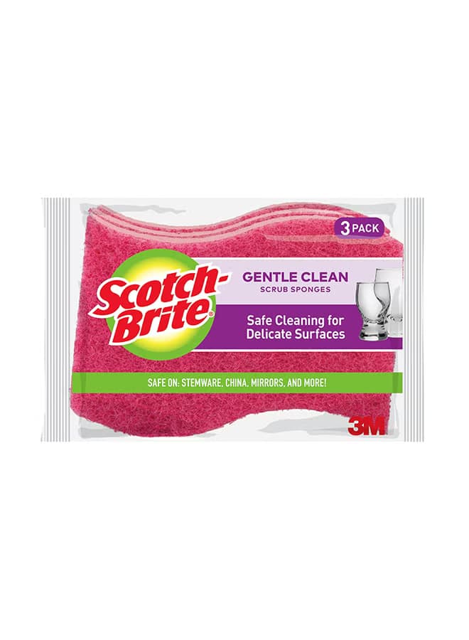 SCOTCH BRITE DELICATE DUTY SCRUB -3 PACK - 1