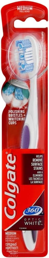 COLGATE TOOTHBRUSH 360 OPTIC WHITE - 1