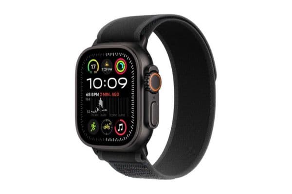 Apple Watch Ultra 2, (2024) GPS + Cellular 49mm, Black Titanium Case with Black Trail Loop - 1