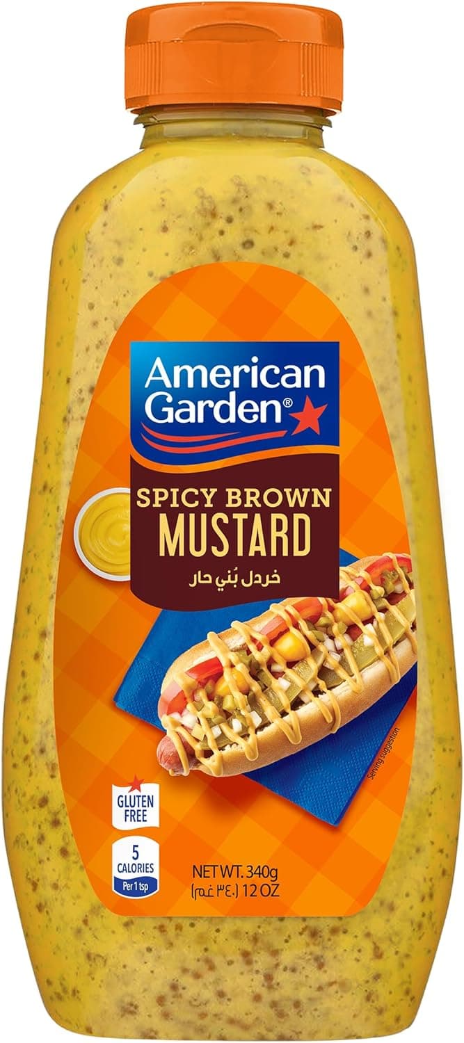 AG CLEAR MUSTARD SPICY BROWN SQZ 12X12OZ - 1