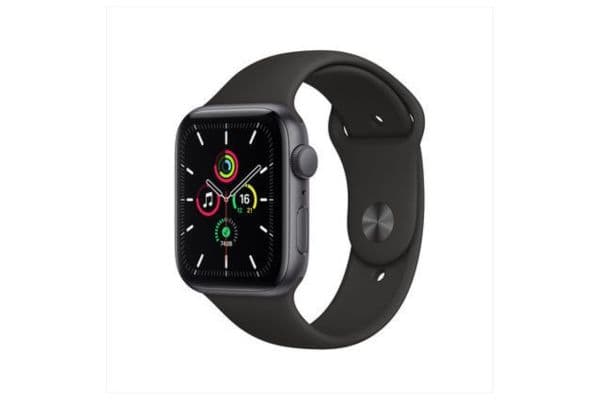 Apple Watch SE GPS 44mm Midnight Aluminium Case with Midnight Sport Band, S/M - 1