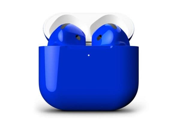 Merlin Craft Customized Apple Airpods 4 Blue Glossy - 1