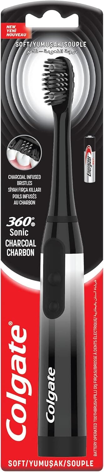 COLGATE TOOTHBRUSH 360 CHARCOAL BTB - 1