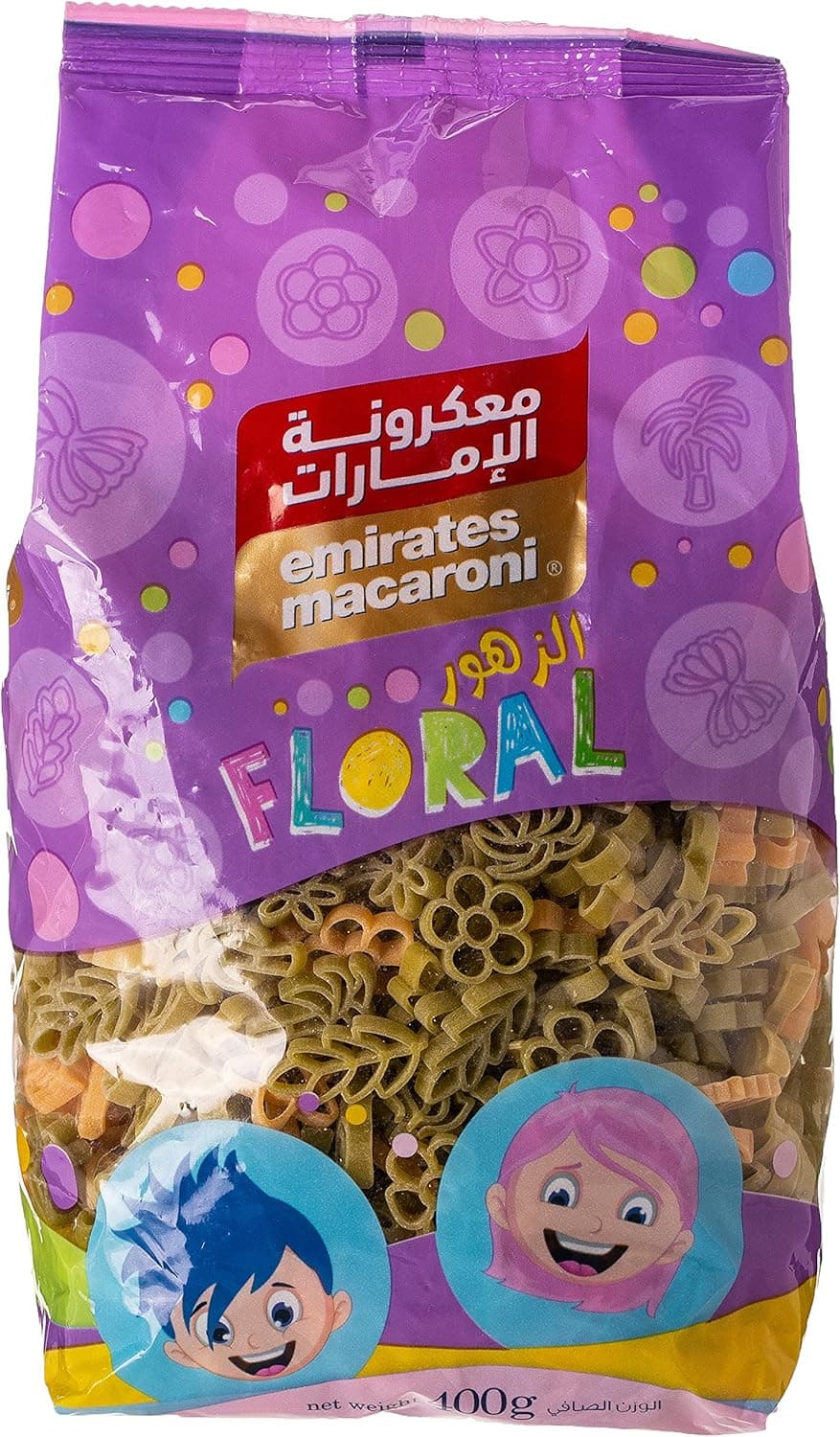 EM FLOWER SHAPE TRICLR PASTA 20X400GM - 1