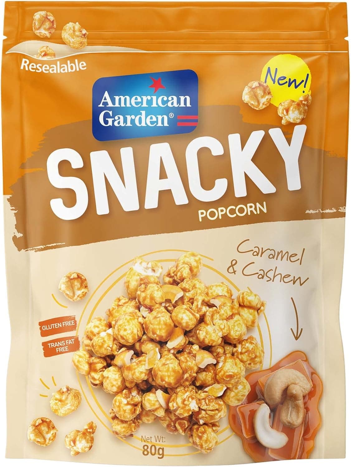 AG RTE POPCORN CARAMEL CASHEW 12X80G - 1