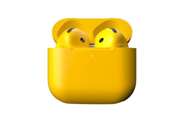 Merlin Craft Customized Apple Airpods 4 ANC Yellow Bold - 1