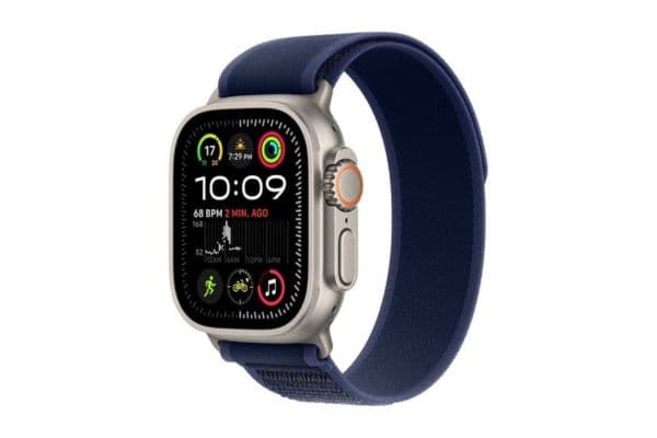 Apple Watch Ultra 2, (2024) GPS + Cellular 49mm, Natural Titanium Case with Blue Trail Loop - 1