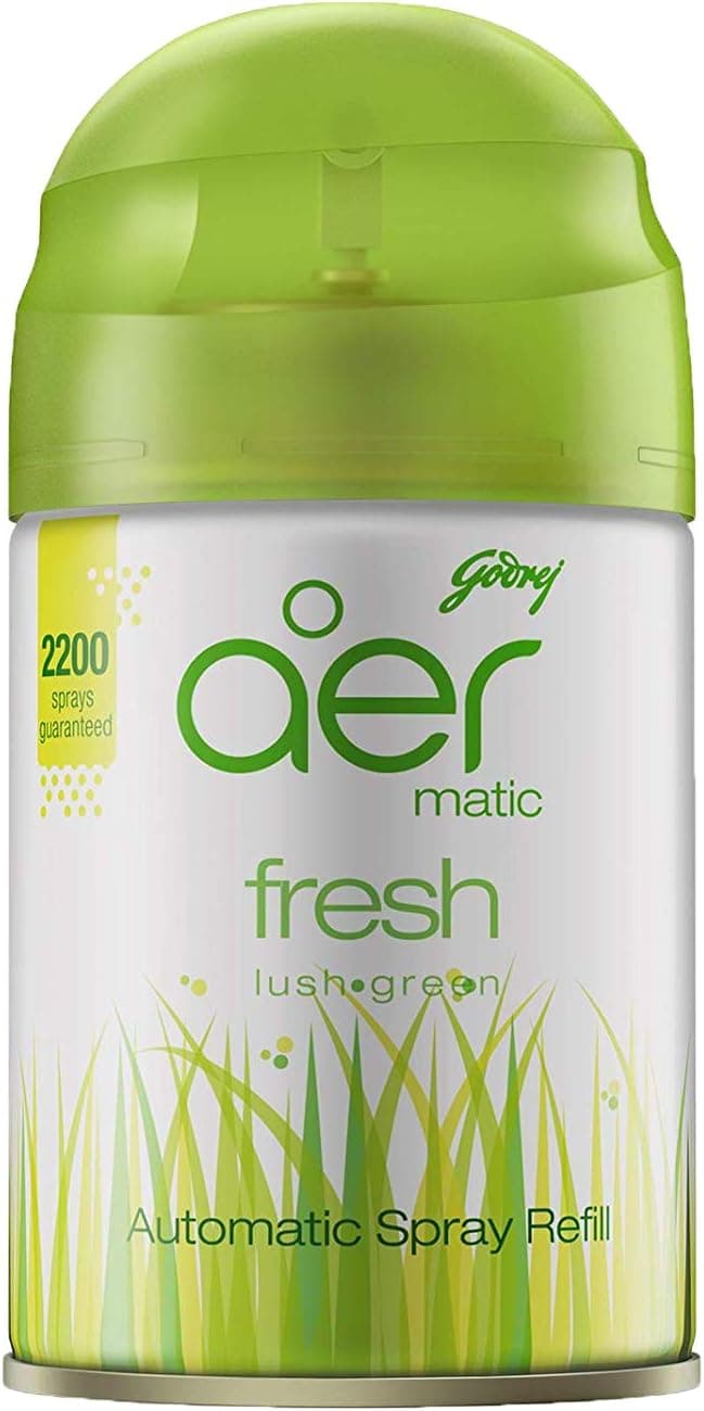 Godrej Aer Matic, Automatic Air Freshener Refill Pack - Fresh Lush Green (225 ml), Fghkarpox012 - 1