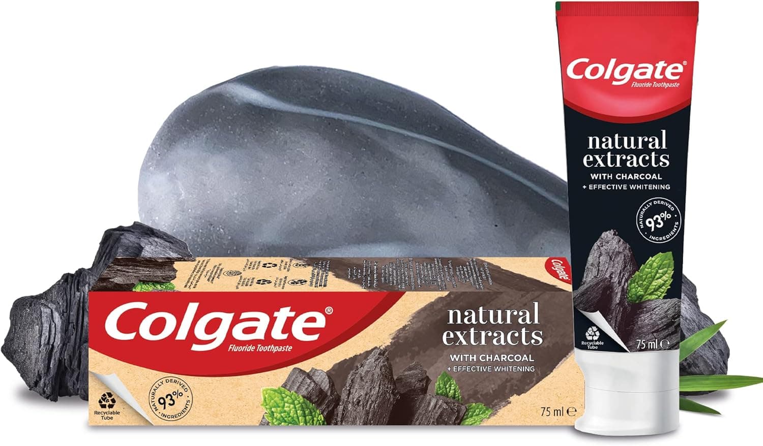 COLGATE TOOTHPASTE NATURALS CHARCOAL 75ML  (Head) - 1