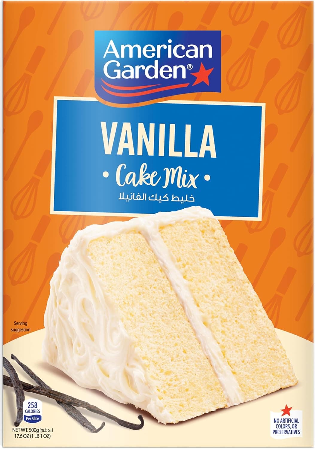 AG CAKE MIX VANILLA 12X500GM - 1