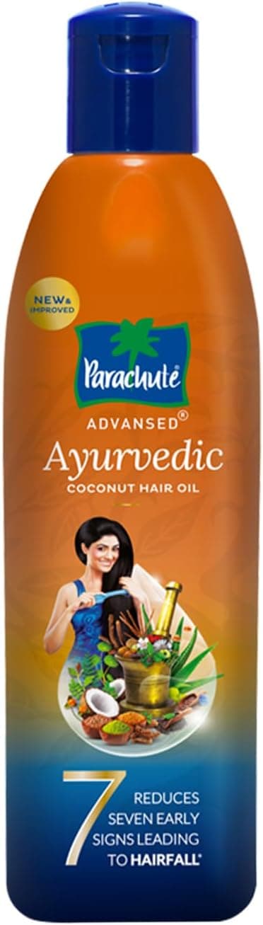 Parachute Advansed Almond Enriched Coconut Hair Oil|For Soft & Silky Hair| Boosts Shine & Softness| No Parabens & Silicones| All Hair Types | 200Ml, Brown - 1