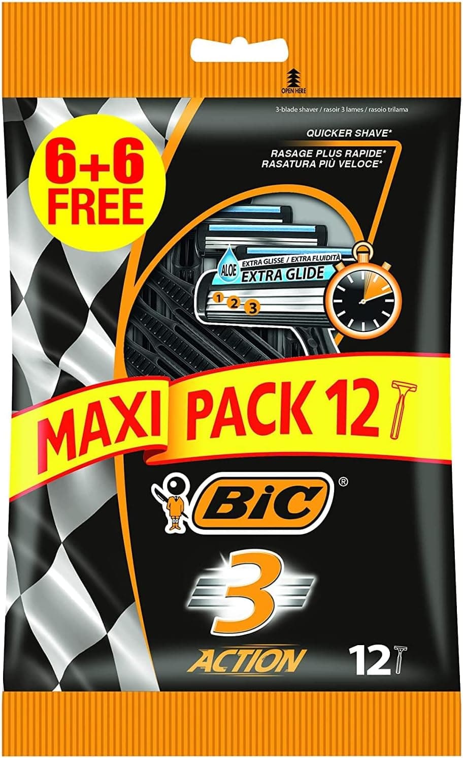 SH M BIC 3 ACTION 6+6 (20x12'S) - 1