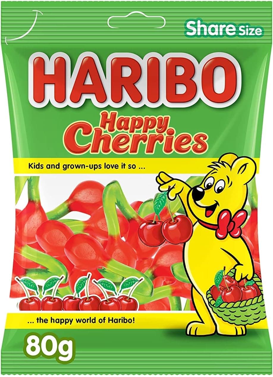 HARIBO HAPPY CHERRIES 24X80GM - 1