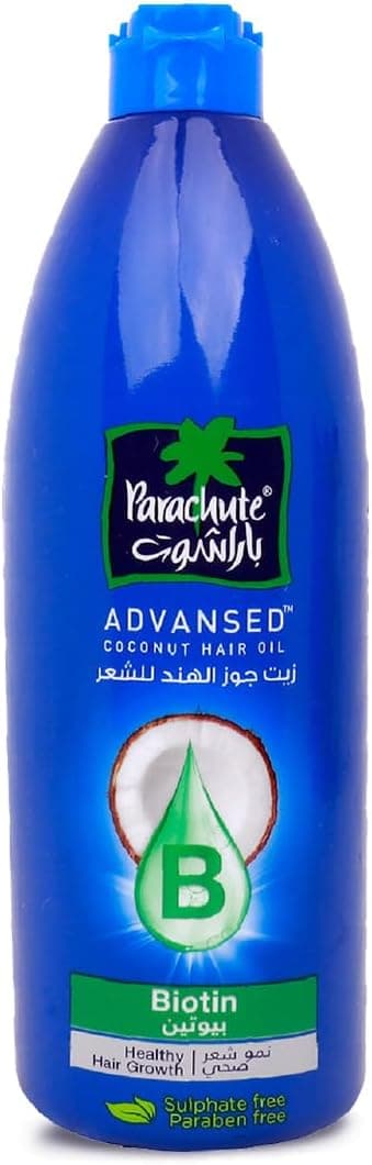 Parachute Advansed Biotin & Coconut Hair Oil | For Healthy & Nourished Hair | Controls Hairfall & Promotes Hair Growth | All Hair Types| No Parabens, Silicones, Sulphate | 300ml - 1