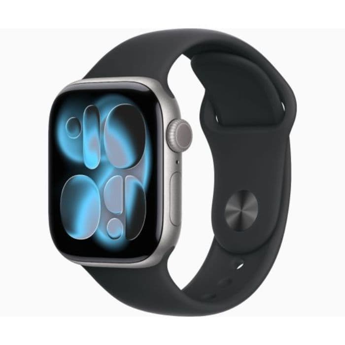 Apple Watch Series 11, GPS, 42mm, Space Gray Aluminum Case with Black Sport Band - M/L - 1
