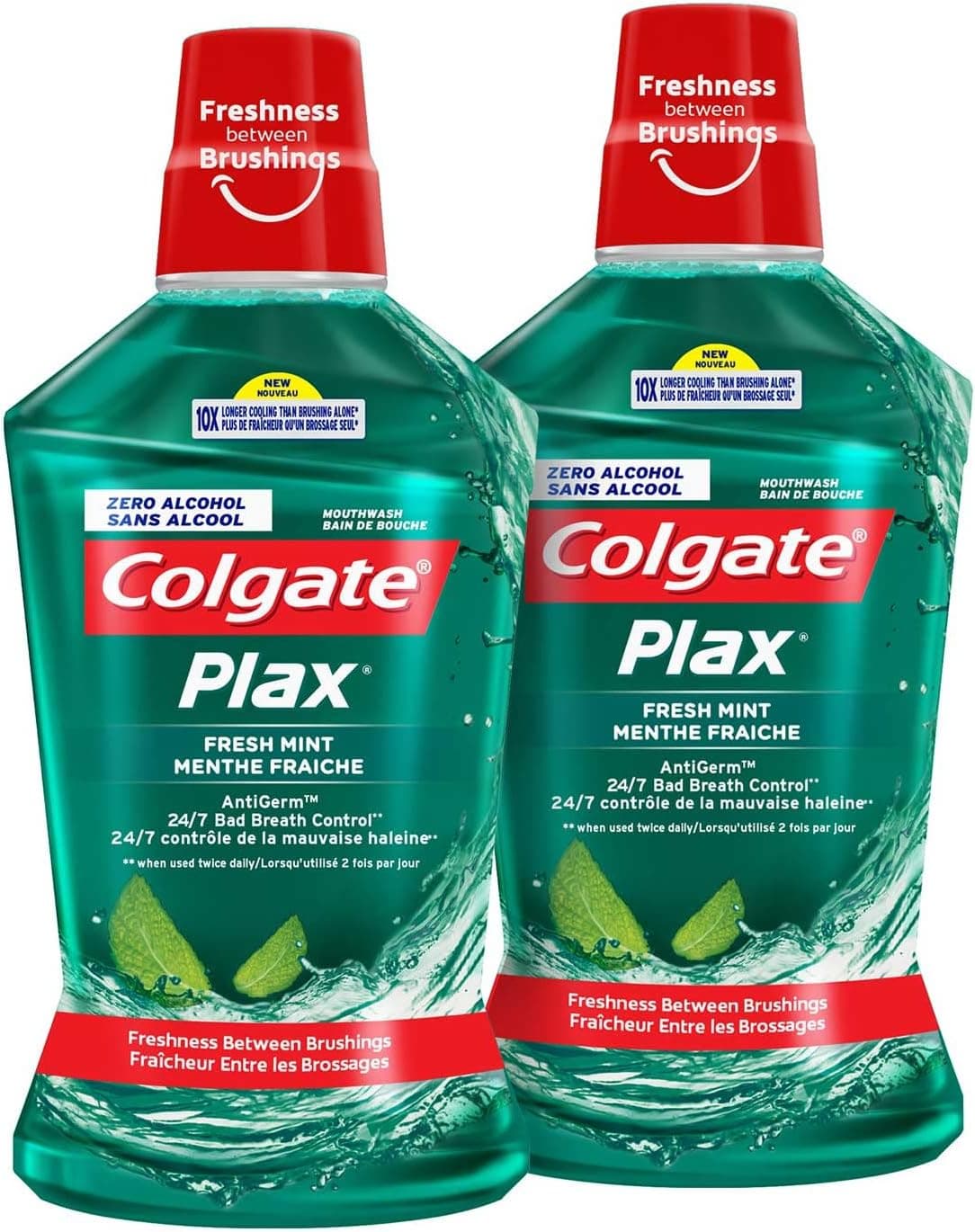 COLGATE PLAX FRESHMINT GREEN 2X500ML VPK - 1