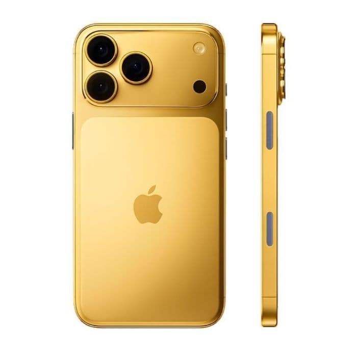Customized Apple iPhone 17 Pro Max (UAE Dual eSIM), 6.9 Inch, 1TB, 12GB, 24K Gold (Apple Warranty) - 1