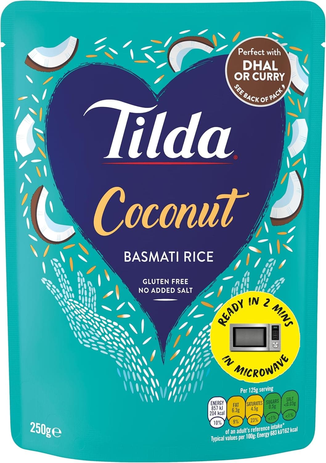 TILDA COCONUT BASMATI RICE (6x250g) - 1