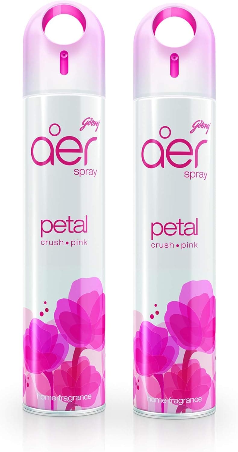 Godrej Aer Air Freshener Spray Petal CrUSh Pink 300 Ml - (Pack Of 2), Fghkarspz008-Pcp - 1