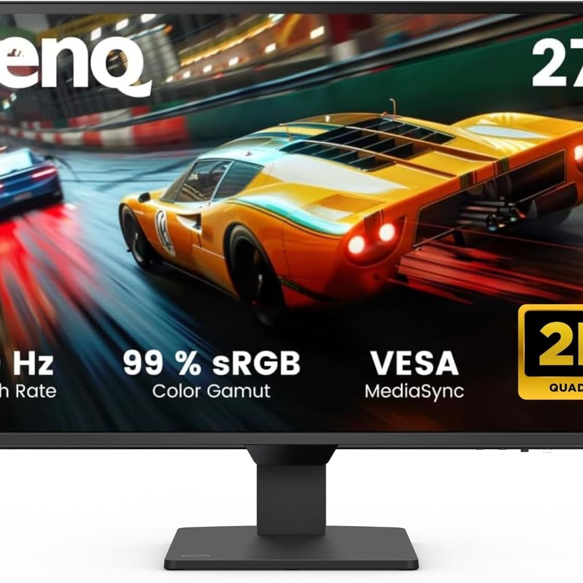 BenQ GW2790Q 27” 2K QHD 100Hz IPS Eye-Care Monitor, HDMI, DP, 2560×1440, Ultra Slim Bezel, Eyesafe, VESA MediaSync, Brightness Intelligence Tech (B.I. Gen2), Low Blue Light+, Eye-CareU [2025 LAUNCH]  - 1
