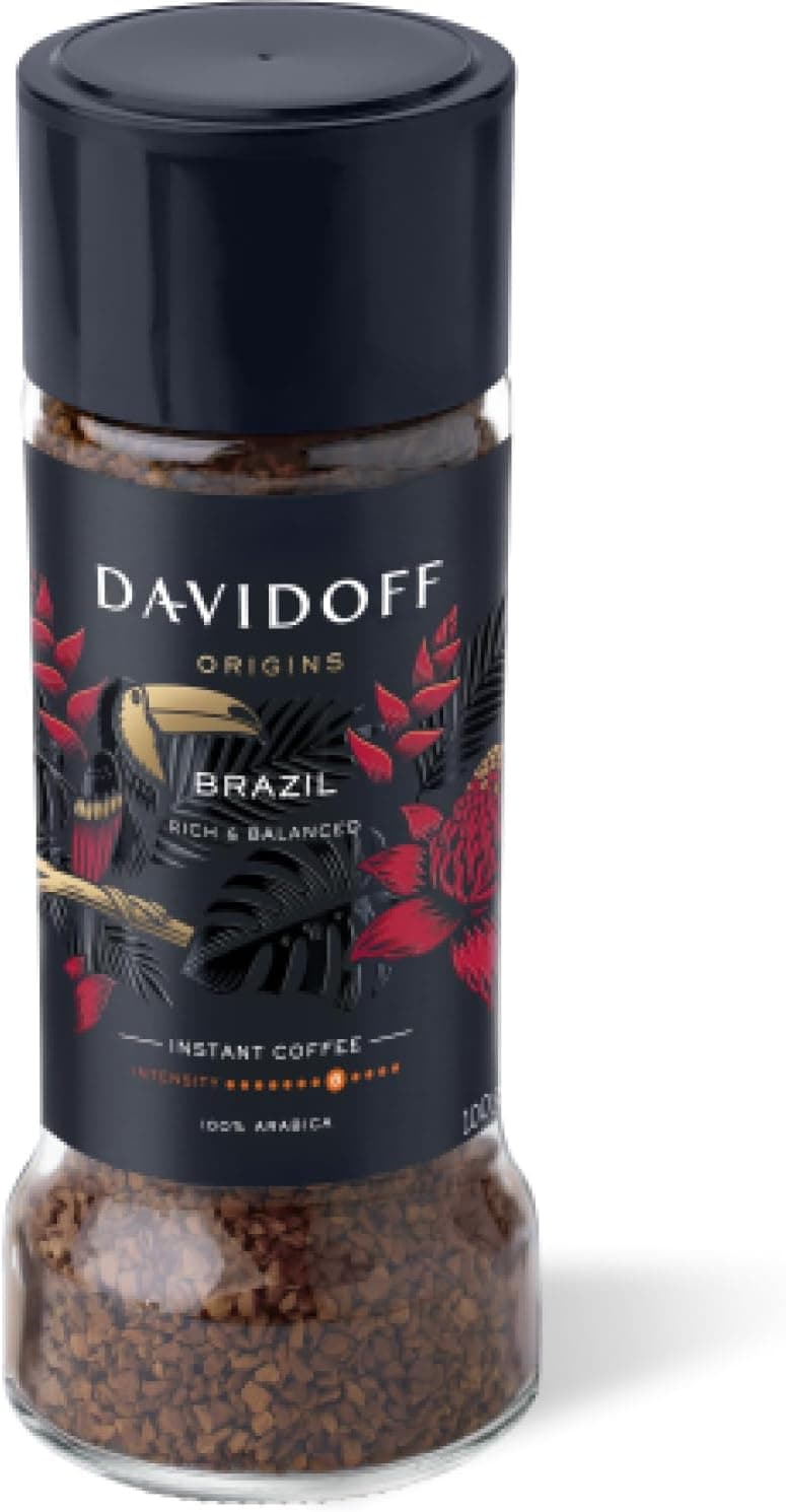 DAVIDOFF INST COFFE ORIGIN BRAZIL 6X100G - 1