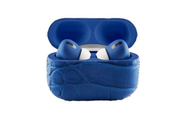 Merlin Craft Apple Airpods Pro Gen 2C Leather Alligator Blue - 1