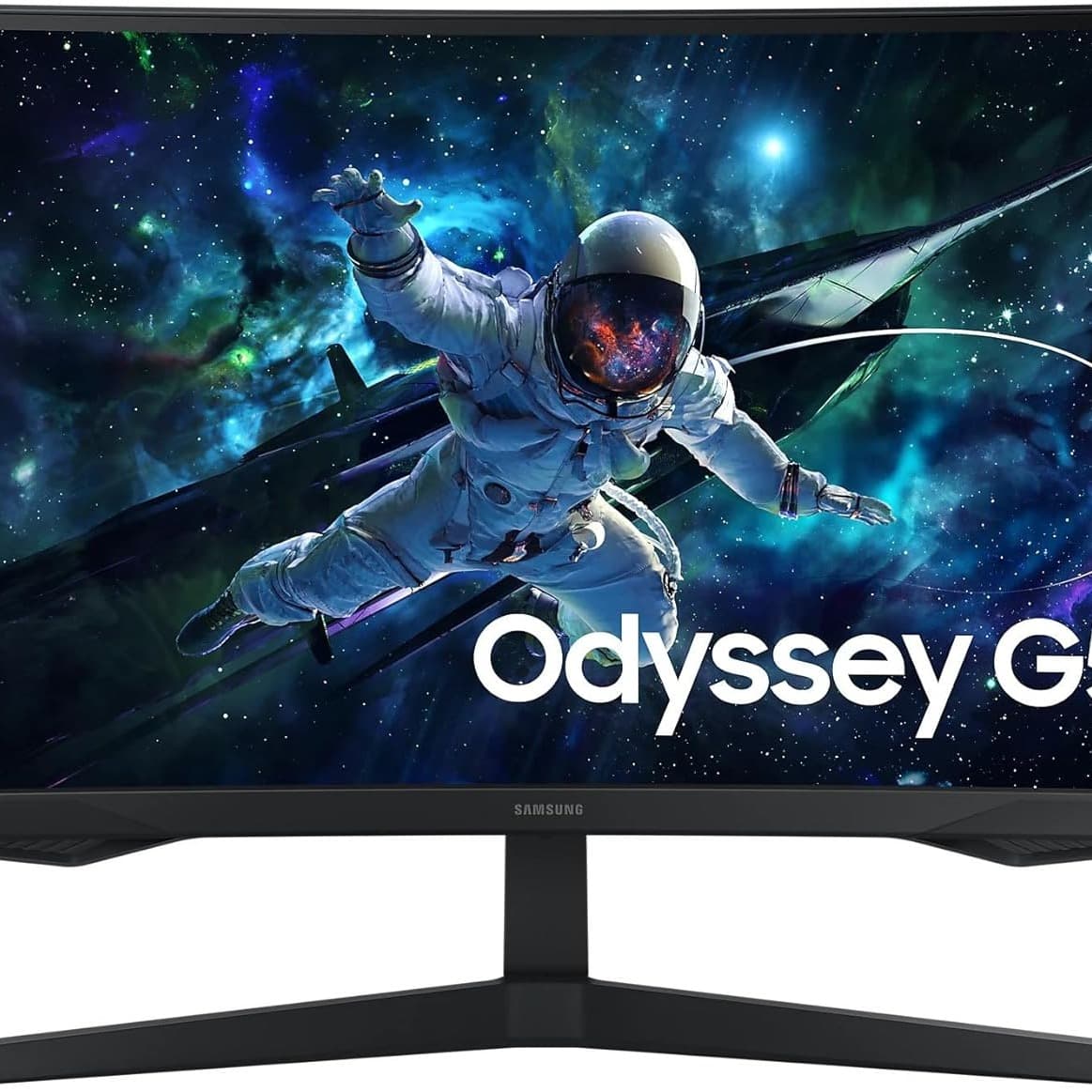 Samsung 27" Odyssey G5 G55C QHD Curved Gaming Monitor, 165Hz refresh rate and 1ms response time (MPRT), 1000R Curved Screen, AMD FreeSync, LS27CG552EMXUE - 1