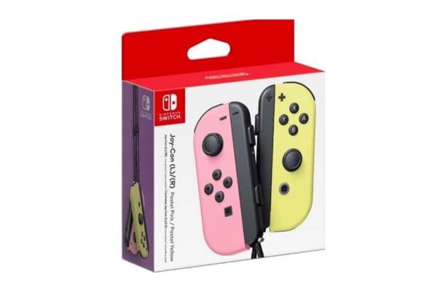 Nintendo Pastel Pink Pastel Yellow Joy-Con