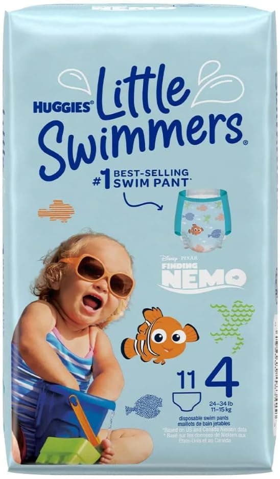 HUGGIES LITTLE SWIMMER, Swim Pants Diaper, Size Medium, 11 Swim Pants