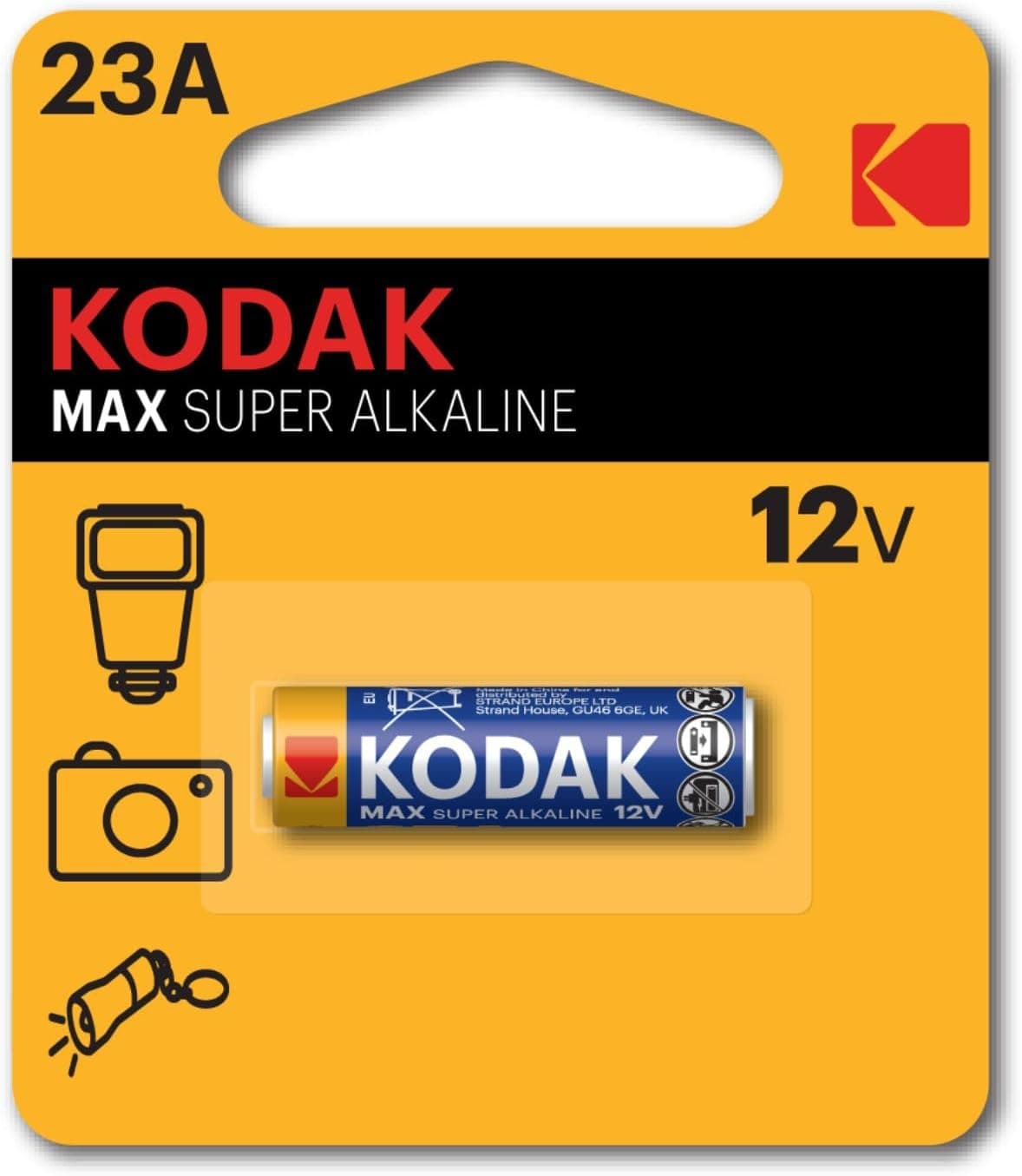 KODAK | 23A Battery |Max Super Alkaline| Speciality Battery| 12v| 1 Pack