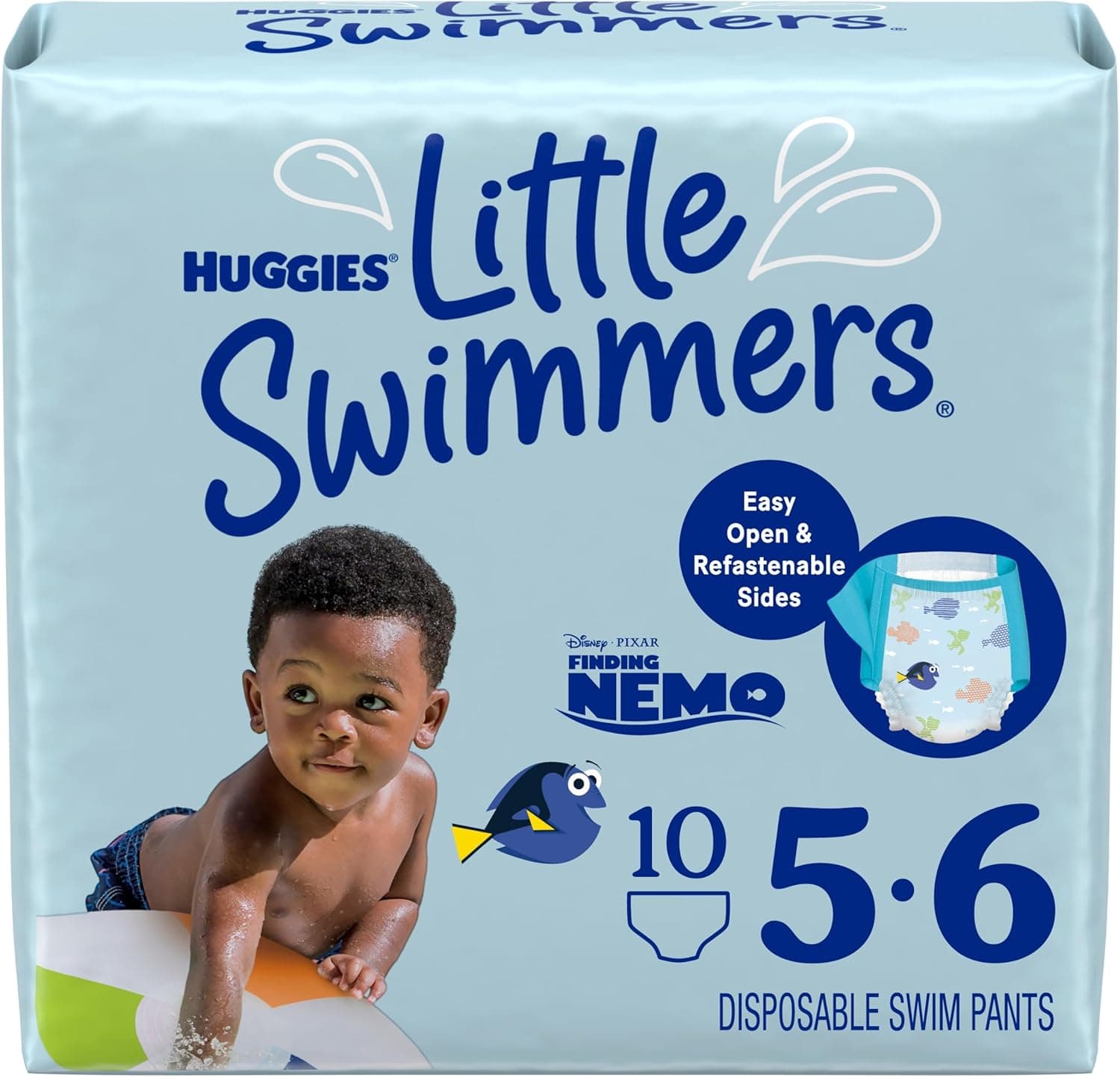 HUGGIES LITTLE SWIMMER, Swim Pants Diaper, Size Large, 10 Swim Pants